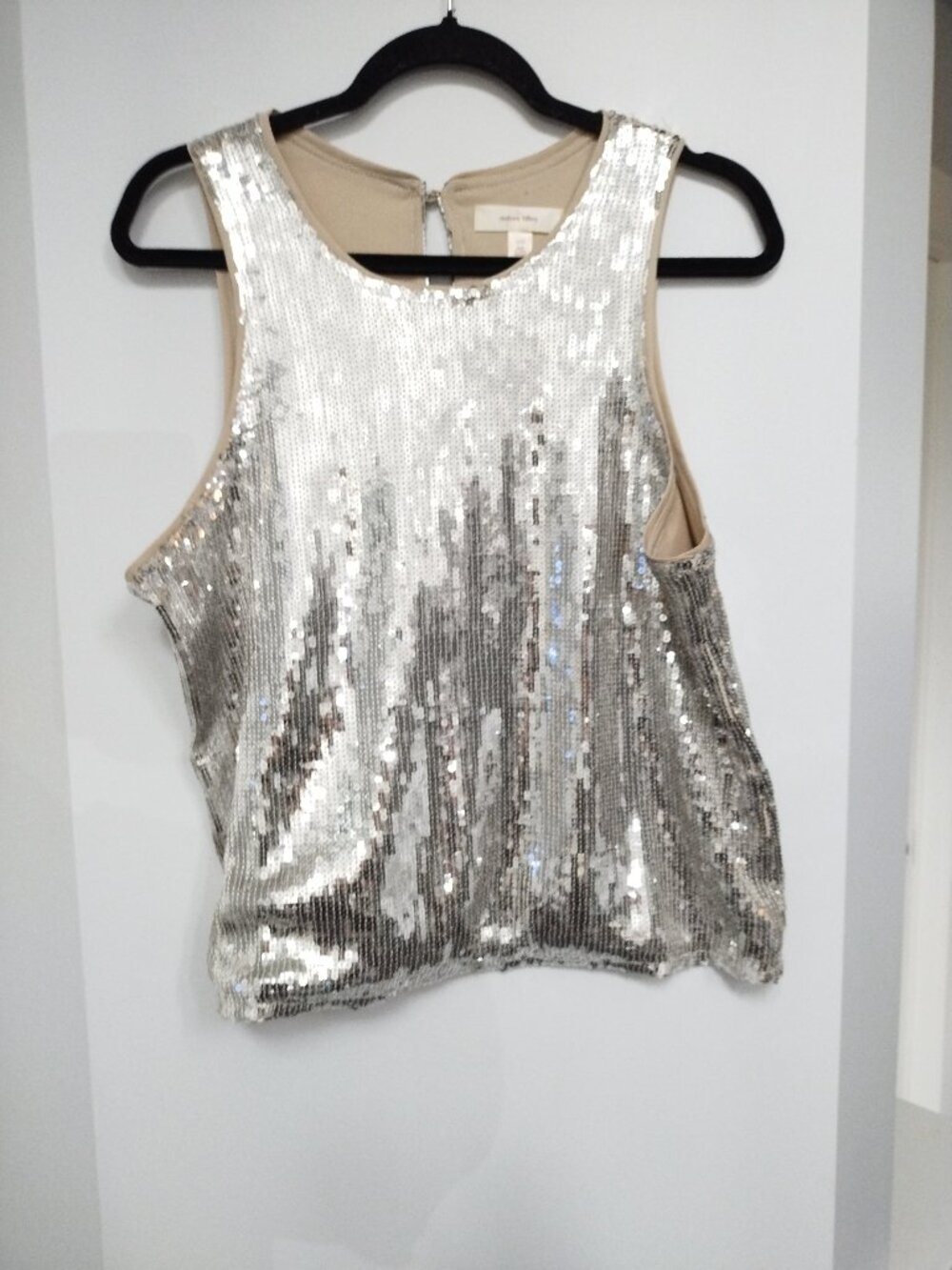 Sparkly sequin tank with lining